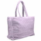 Acne Studios Men's Logo Towel Shopper Bag in Lilac Purple
