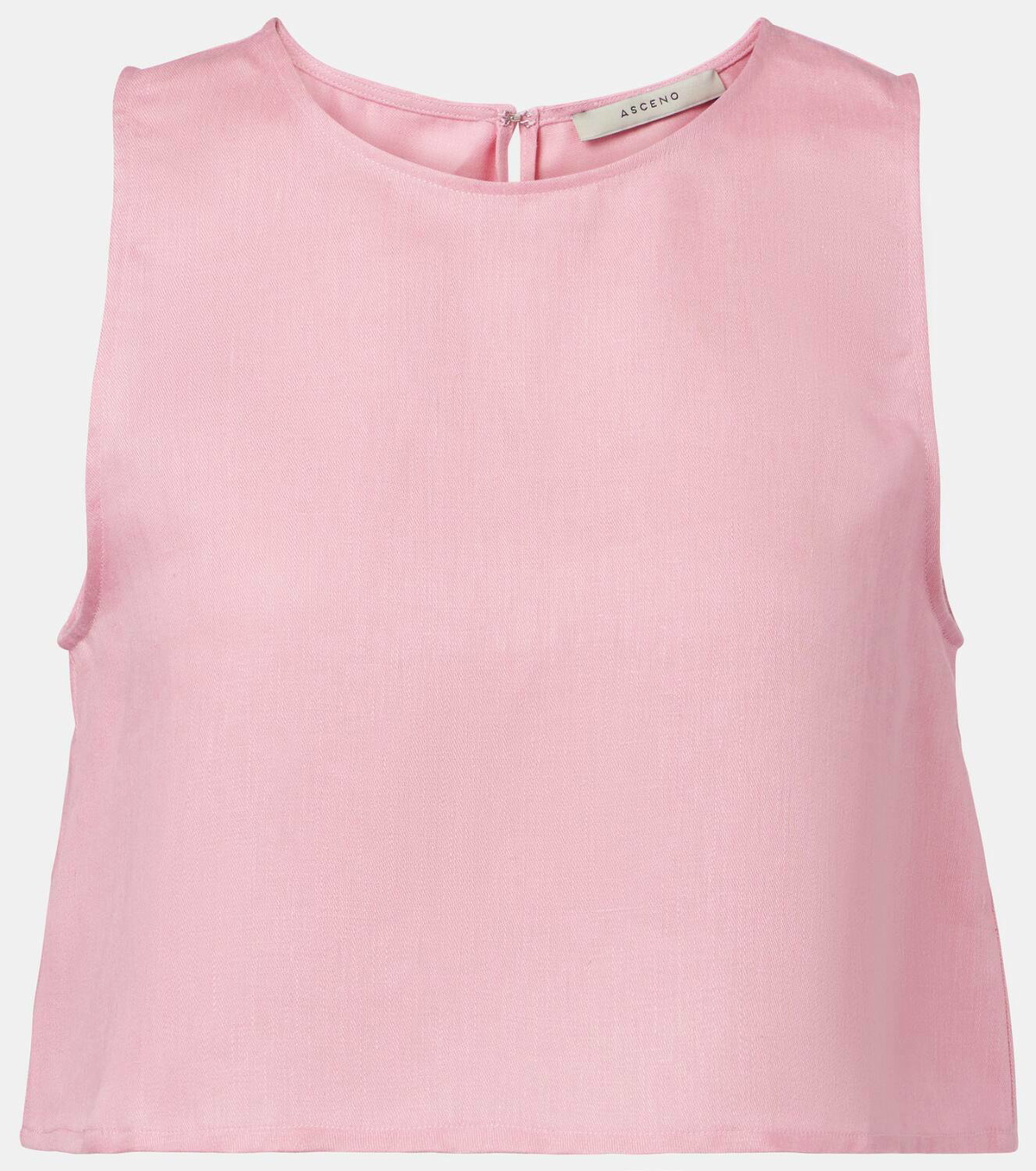 Asceno Kobe linen crop top