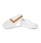 Bottega Veneta - Dodger Intrecciato Leather Slip-On Sneakers - White