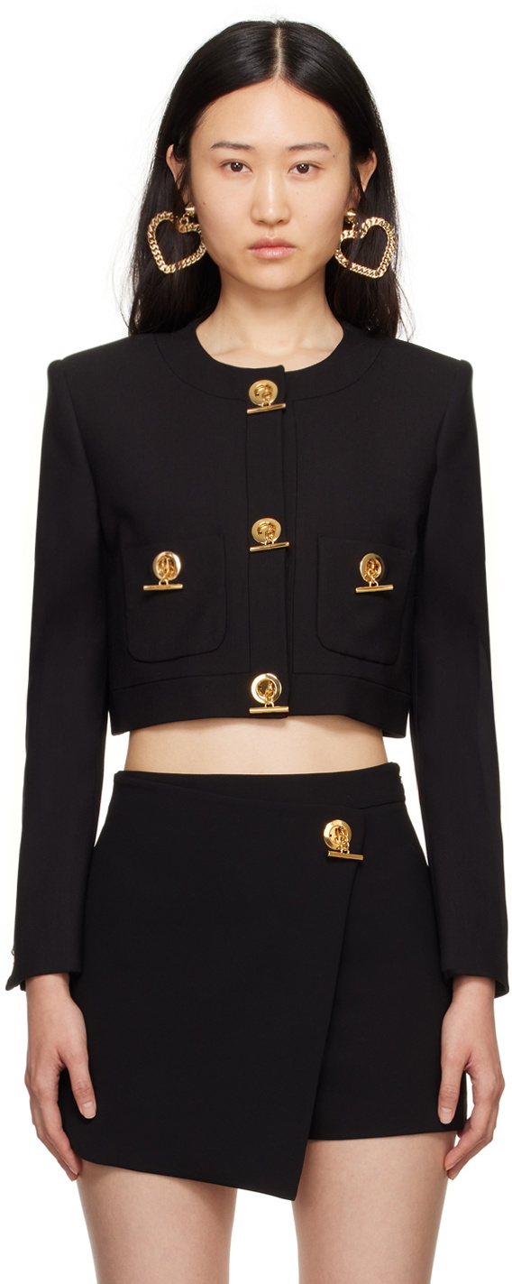 Moschino Black Chains & Hearts Jacket