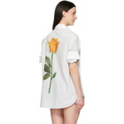 Acne Studios White & Gray Supra Stripe Midsummer Shirt