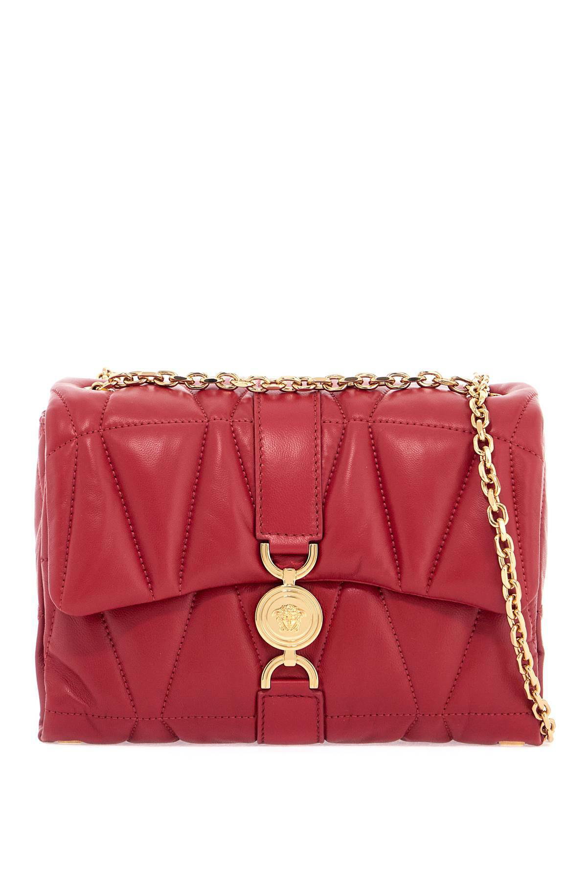 VERSACE quilted shoulder bag kleio Red Versace