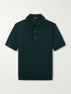 TOM FORD - Cashmere and Silk-Blend Polo Shirt - Green