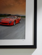 Sonic Editions - Framed 2021 1987 Ferrari F40 Print, 16'' x 20''