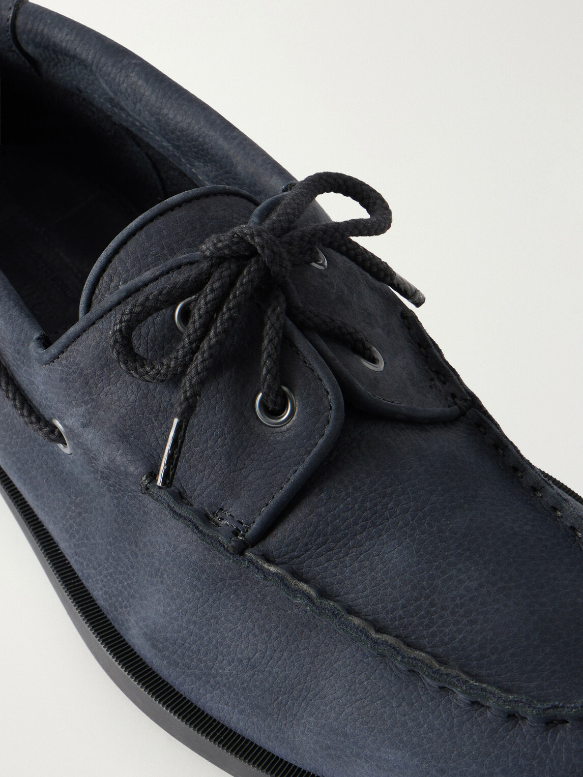 John Lobb - Foil Nubuck Boat Shoes - Blue