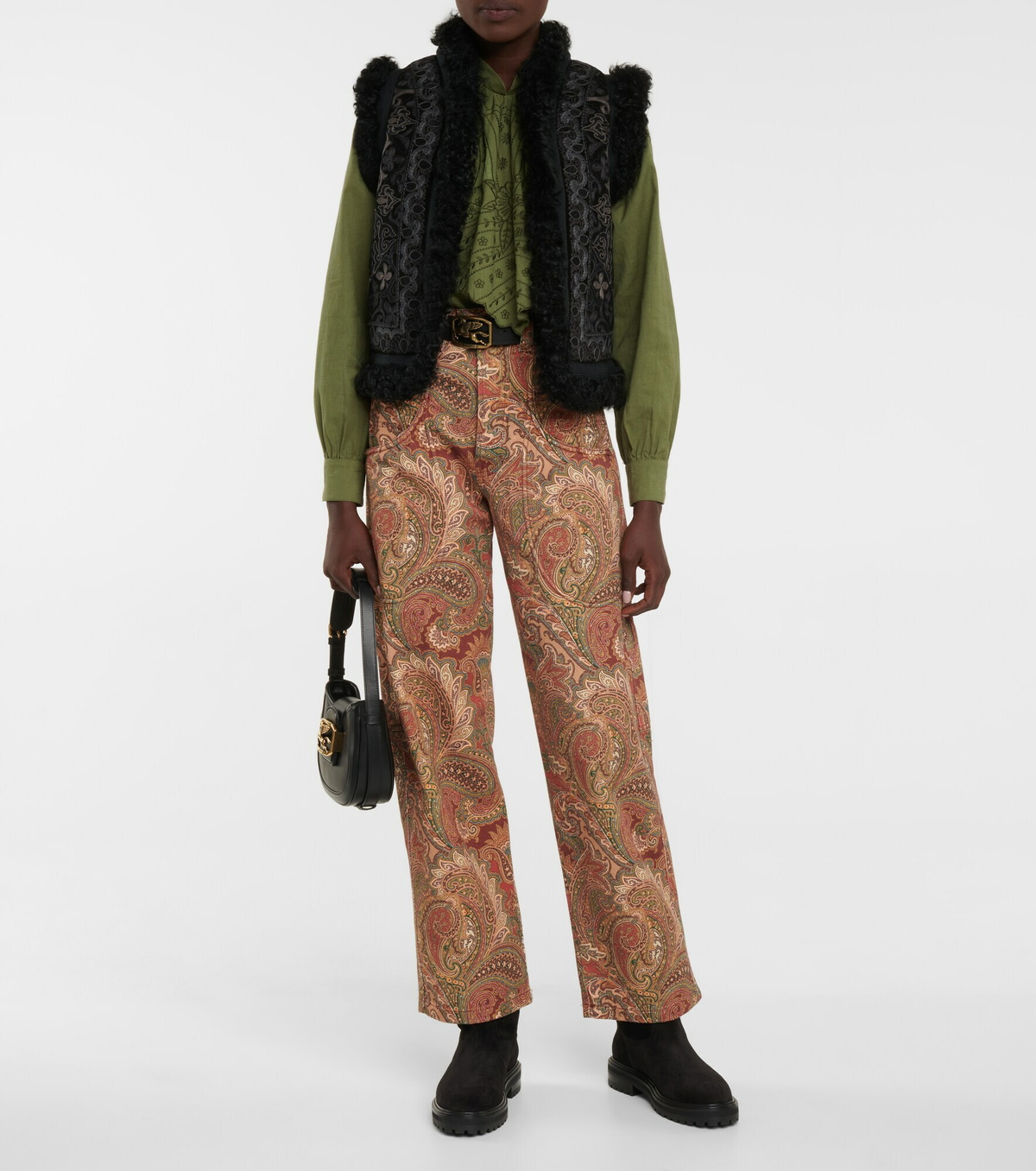 Jimmy Choo - Yari shearling-lined suede ankle boots Jimmy Choo