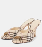Burberry Burberry Check leather-lined mules