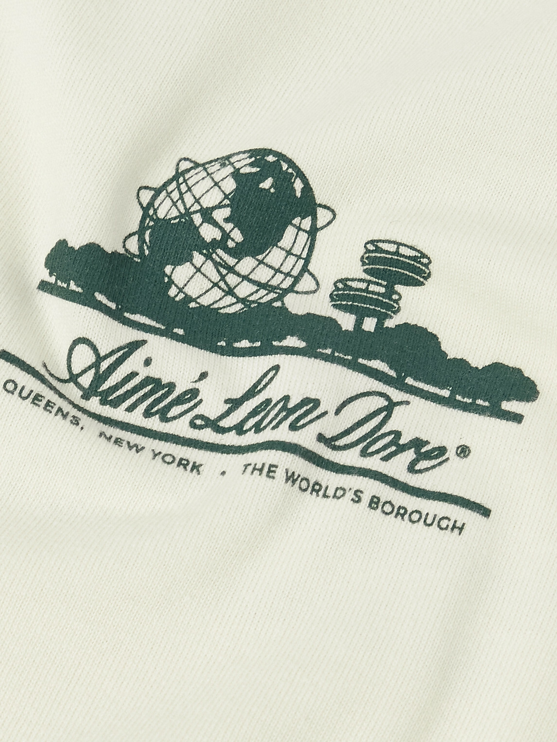 Aimé Leon Dore - Unisphere Logo-Print Cotton-Jersey T-Shirt - Neutrals