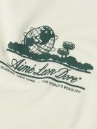 Aimé Leon Dore - Unisphere Logo-Print Cotton-Jersey T-Shirt - Neutrals