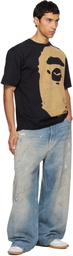 BAPE Black Bleached Big Ape Head T-shirt