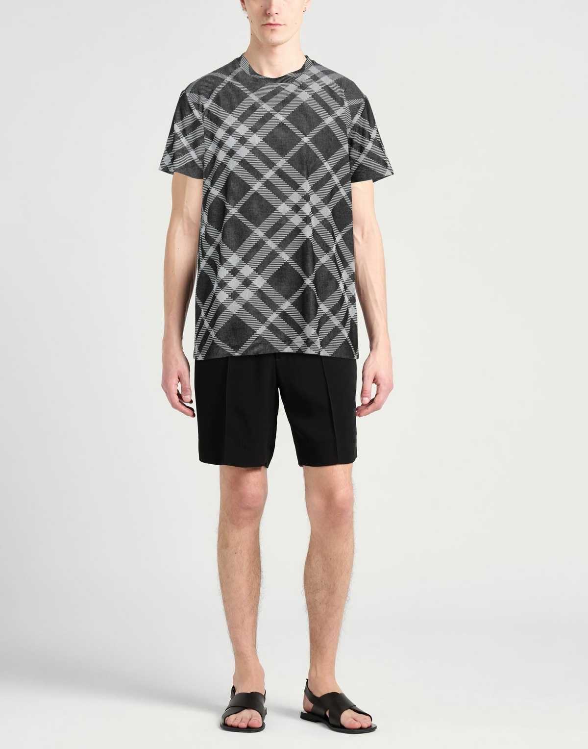 Burberry Mens T-shirt Charcoal