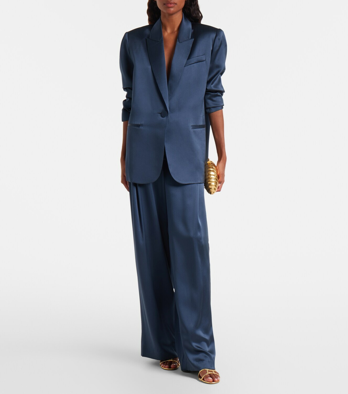 The Sei High-rise silk wide-leg pants