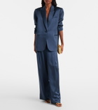 The Sei High-rise silk wide-leg pants