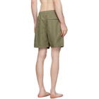 Stone Island Khaki B100B09 Brushed Nylon Swim Shorts
