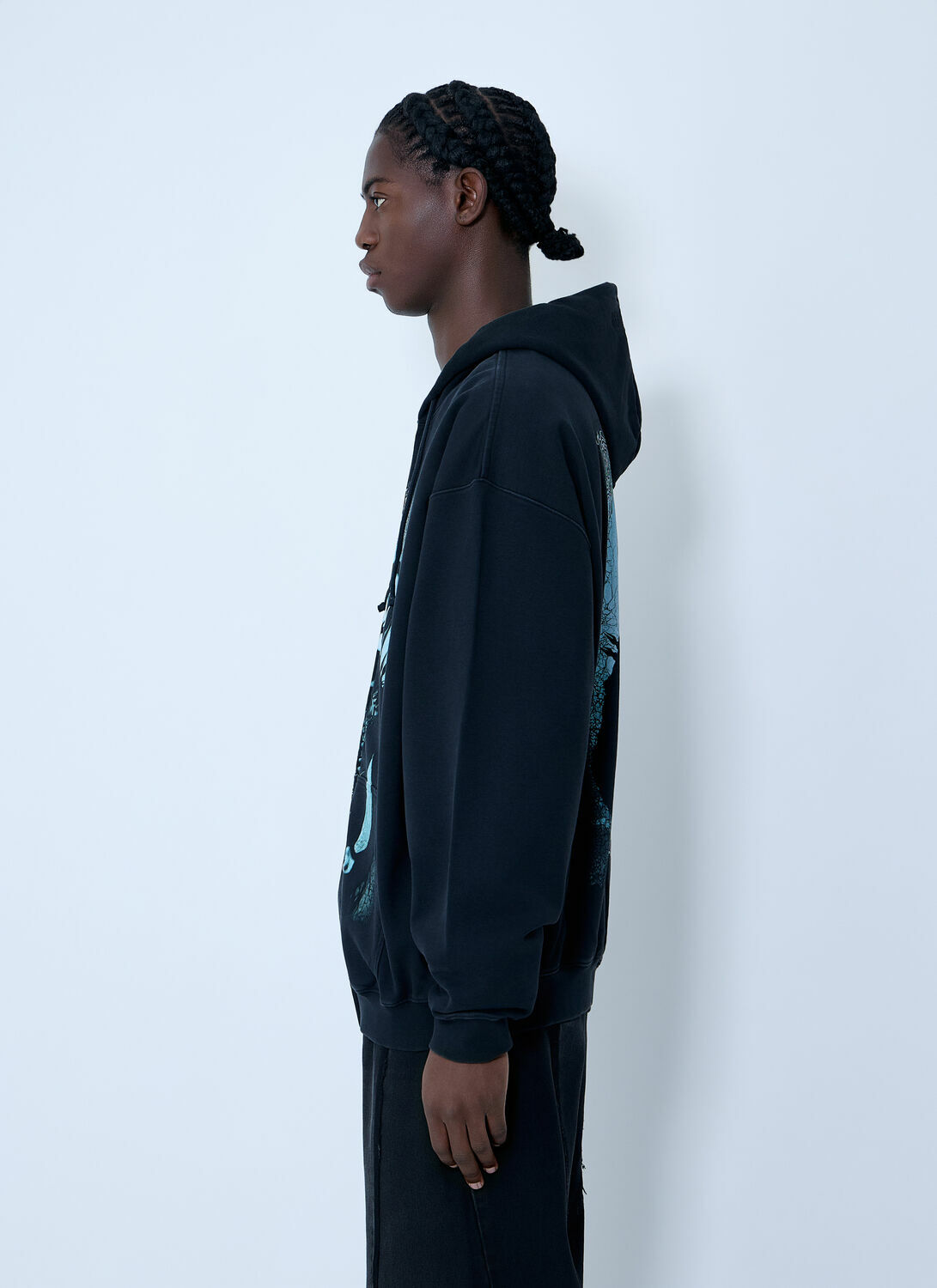 Vetements Cof Cut-Up Zip-Up Hooded Sweatshirt