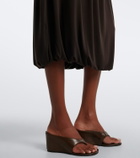 Vince Jersey midi skirt