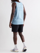adidas Originals - Logo-Flocked Cotton-Jersey Tank Top - Blue