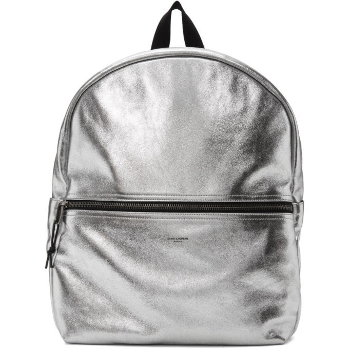 Photo: Saint Laurent Silver Nuxx Backpack