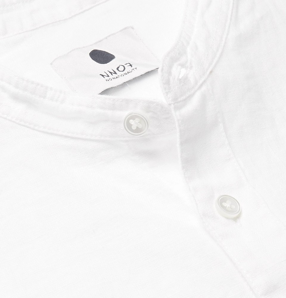 Garment Dyed Linen Shirt | Midnight