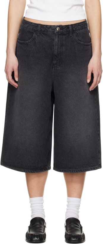 Photo: ADER error Black Sig; TRS Tag 01 Denim Shorts