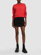 FERRARI - Scuba Logo Viscose Crewneck Sweatshirt