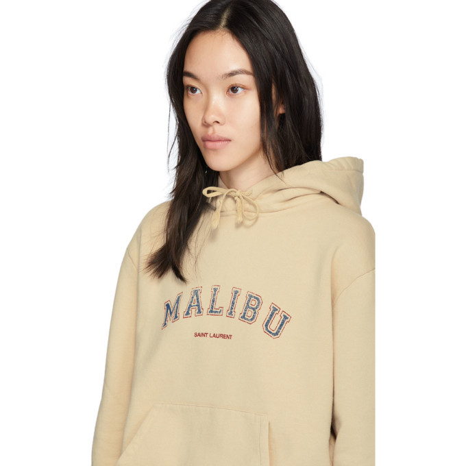 Saint Laurent Beige Malibu Hoodie Saint Laurent