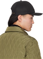 TOM FORD Black Canvas & Leather Cap