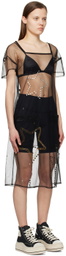 Sky High Farm Workwear Black Constellation Embroidered Midi Dress