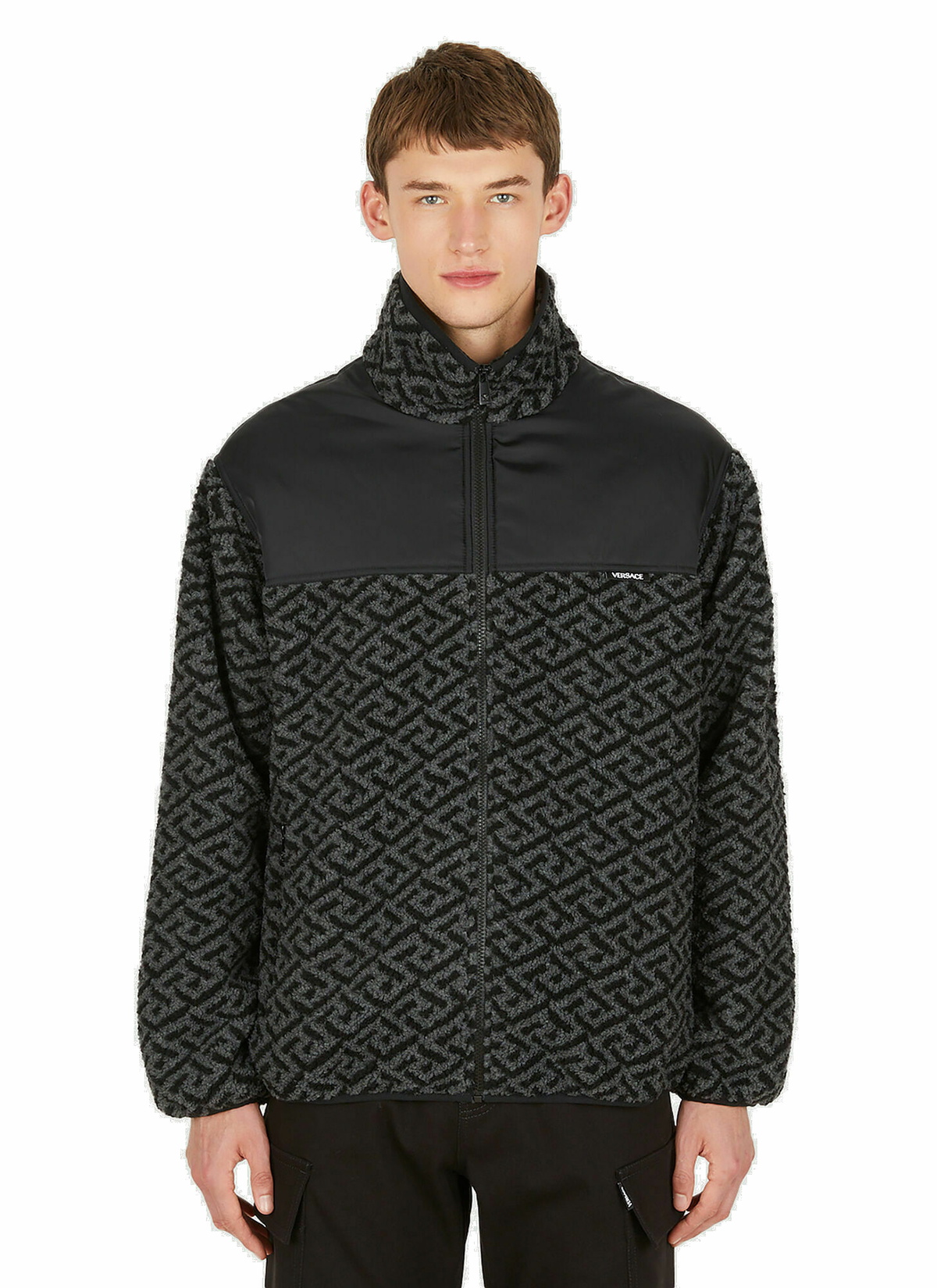 La Greca Track Jacket in Grey Versace