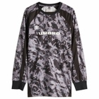 Umbro Taped Digi Long Sleeve Jersey in Black Camo