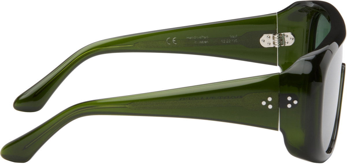 Port Tanger SSENSE Exclusive Green Sayf Sunglasses