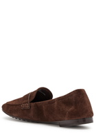 Tory Burch Suede Loafers Brown