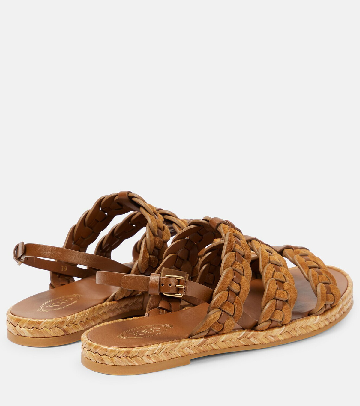 Tod's - Leather and suede espadrilles
