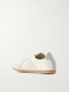 Maison Margiela - Replica Suede-Trimmed Leather Sneakers - Neutrals