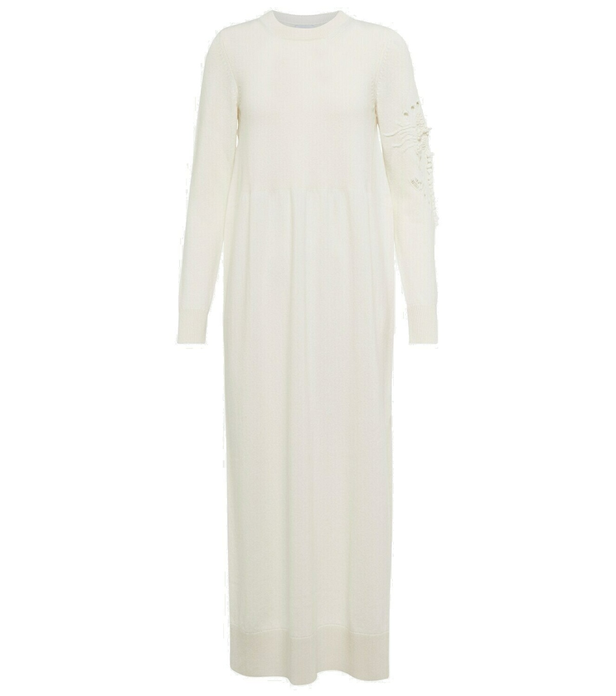 Photo: Barrie Embroidered cashmere sweater dress