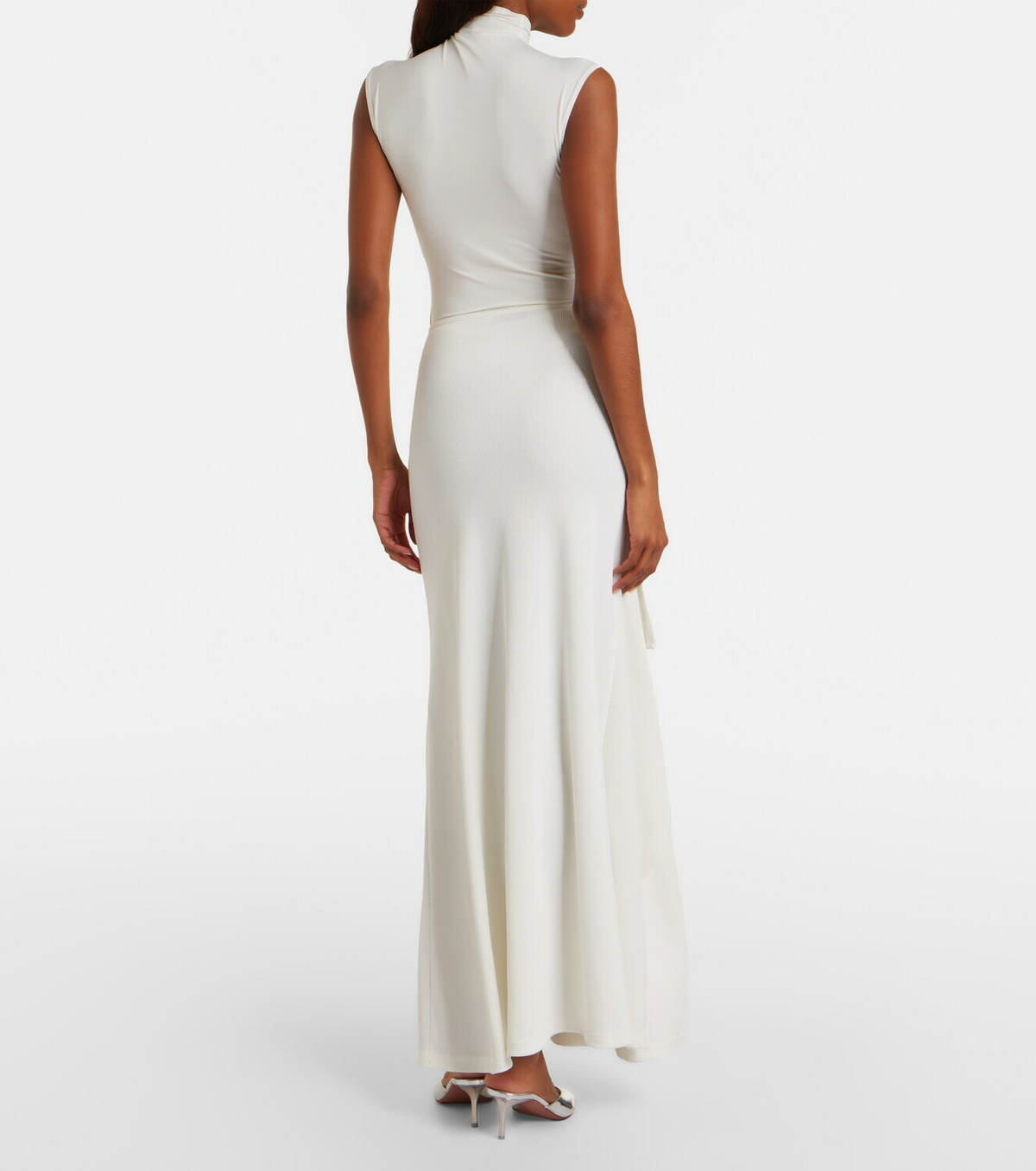 Christopher Esber Occhio embellished jersey maxi skirt
