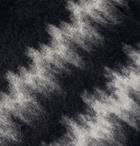 SAINT LAURENT - Intarsia Mohair-Blend Rollneck Sweater - Black