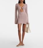 Bananhot Rey knitted cotton-blend minidress