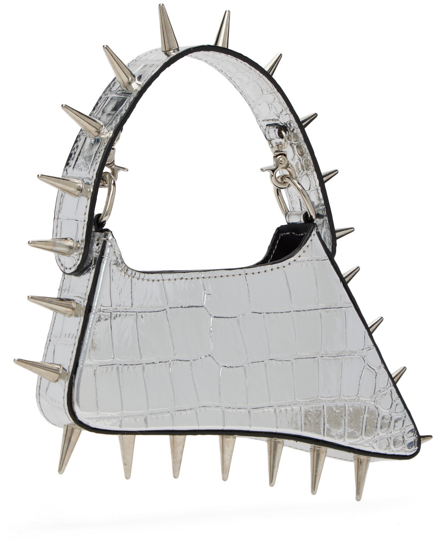 Marques Almeida Silver Spiked Bag