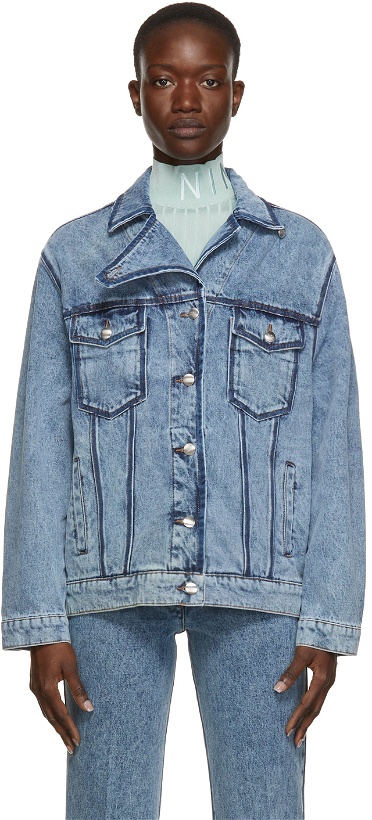 Photo: Nina Ricci Blue Oversized Denim Jacket