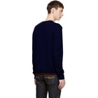 Coach 1941 Navy Keith Haring Edition Wool and Cashmere Sweater