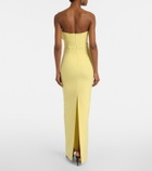 Roland Mouret Floral-appliqué gown