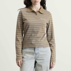 Samsøe Samsøe Women's Sadonell Polo in Lead Stripe