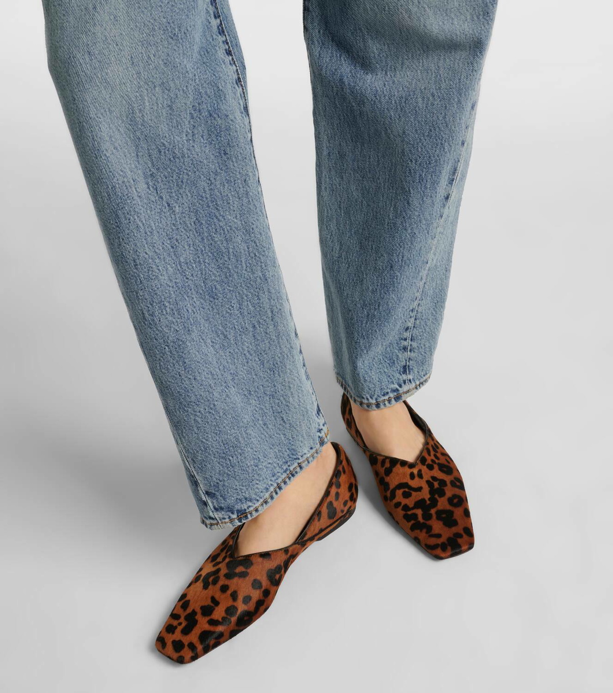Toteme The Everyday leopard-print ballet flats