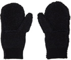 Jil Sander Black Knit Mittens