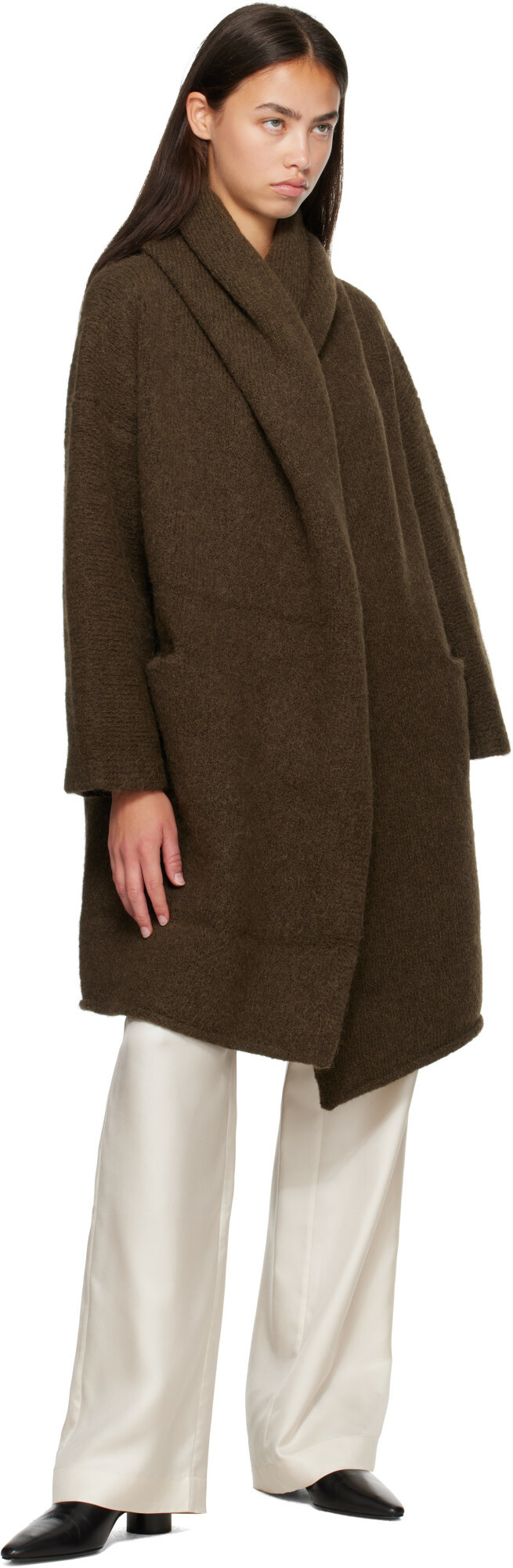 Lauren Manoogian Khaki Capote Coat