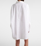 The Attico Embroidered cotton-blend poplin shirt