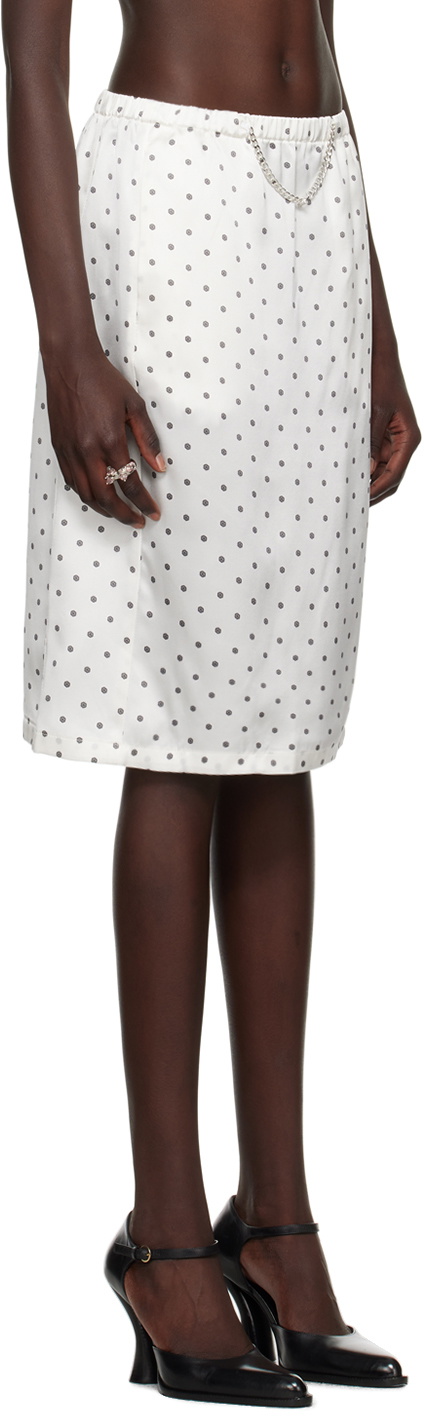 Julie Kegels SSENSE Exclusive White Sissy Midi Skirt
