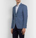 Canali - Kei Slim-Fit Puppytooth Super 130s Wool Blazer - Blue