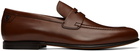 Salvatore Ferragamo Brown Leather Penny Loafer